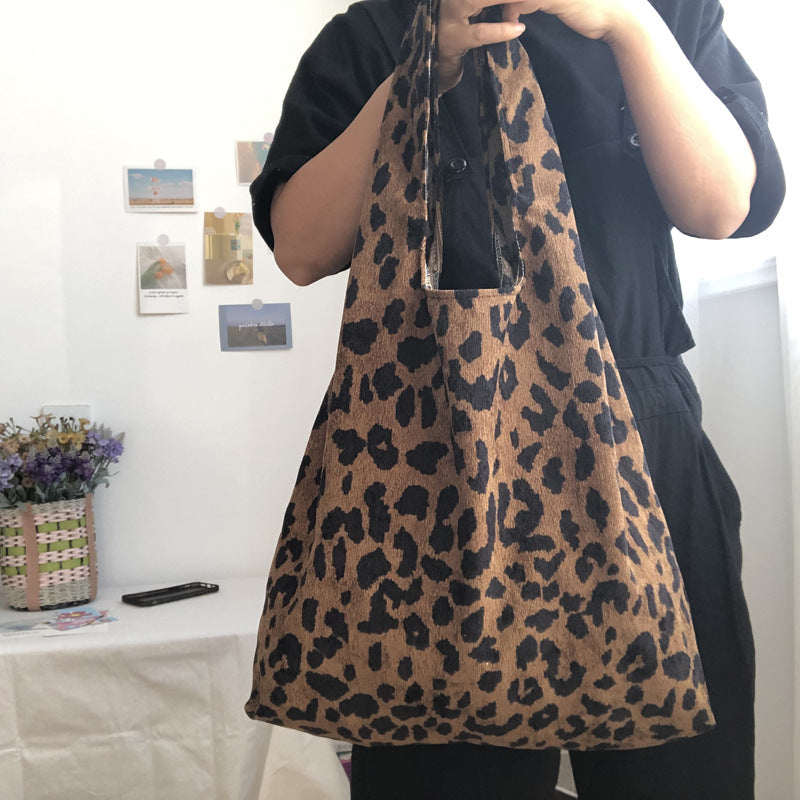 Leopard-print Artistic Vintage Women's Shoulder Bag