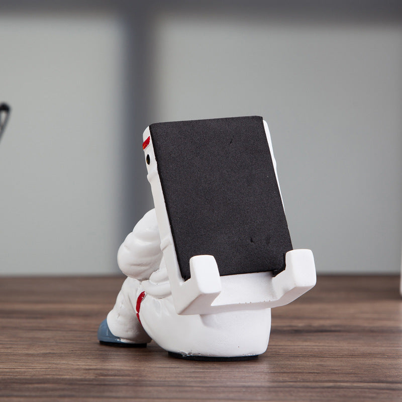 Supporto per cellulare da astronauta semplice, supporto da scrivania per studenti, simpatico supporto per cellulare con astronauta, regalo creativo, piccola decorazione da scrivania