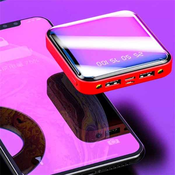 Mini Power Bank da 20000 mAh con display digitale a specchio portatile