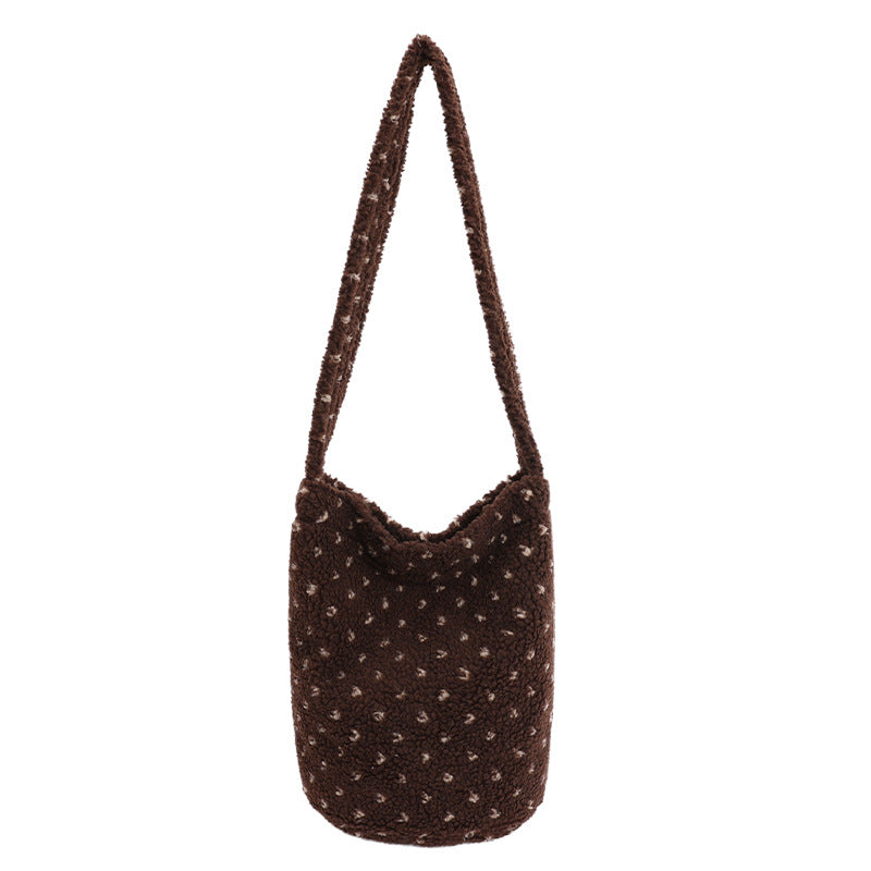PlushLarge-CapacityBreathable Shoulder Bag In A Relaxed Style For Women