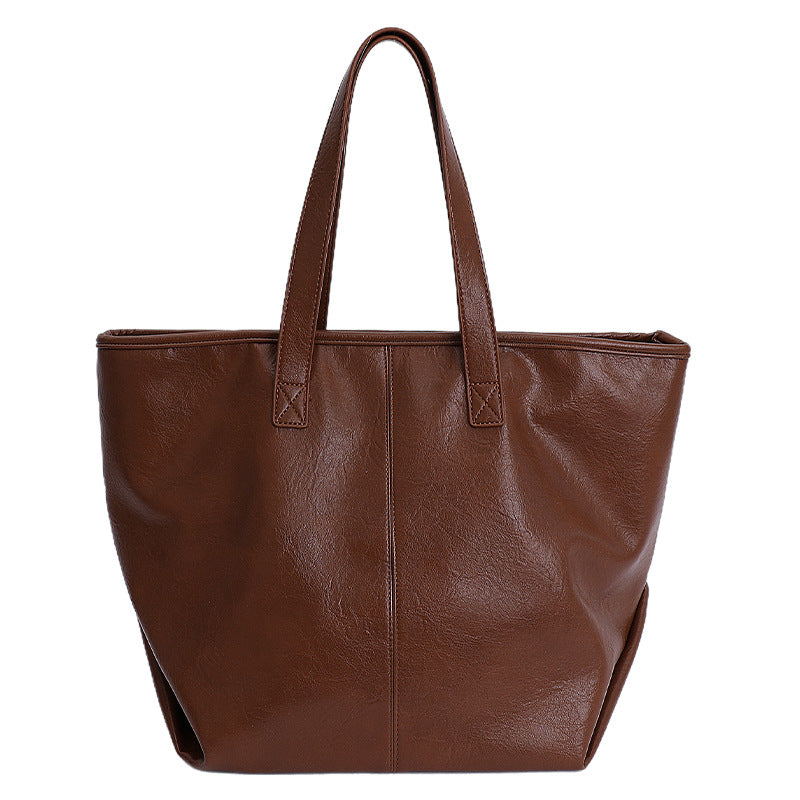 Fashionable Large-capacity Tote Bag Vintage And Casual