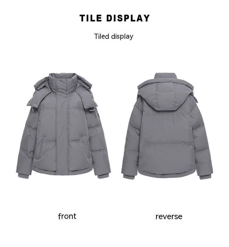 Winter Female With Hearts Short Down Jacket Coat