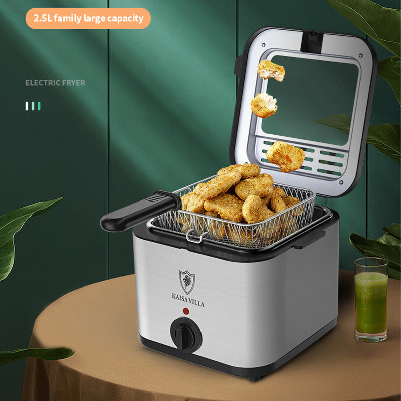 Macchina per patatine fritte con spiedino elettrico multifunzione visivo per friggitrice ad aria