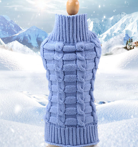 Solid color dog sweater Teddy dog clothes Cat clothes pets Pet cat clothes Pet clothes