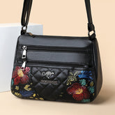 A Multi-layered Crossbody Bag With A Fashionable Large-capacity Embroidered Thread Design TRENDFLOW