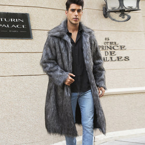 White Gray Long Fur