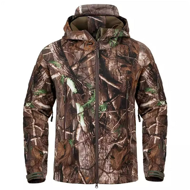 Men's Silent Soft Shell Camouflage Tactical Jacket Waterproof