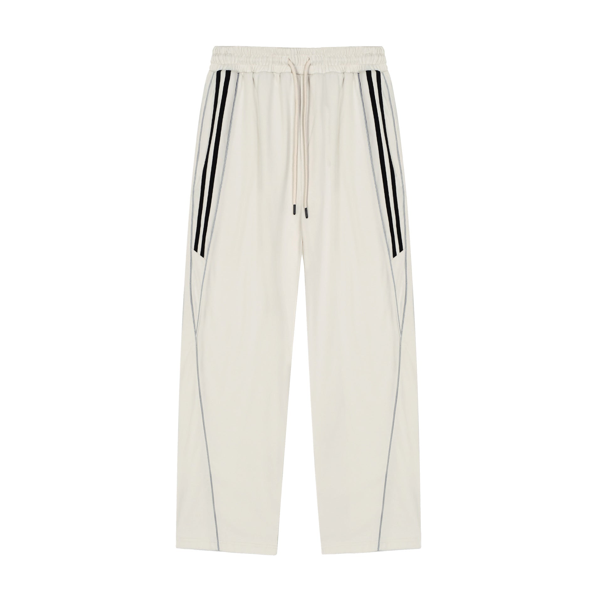 Men's Loose-Fit Cardigan With Reflective Stripes Sports Suit