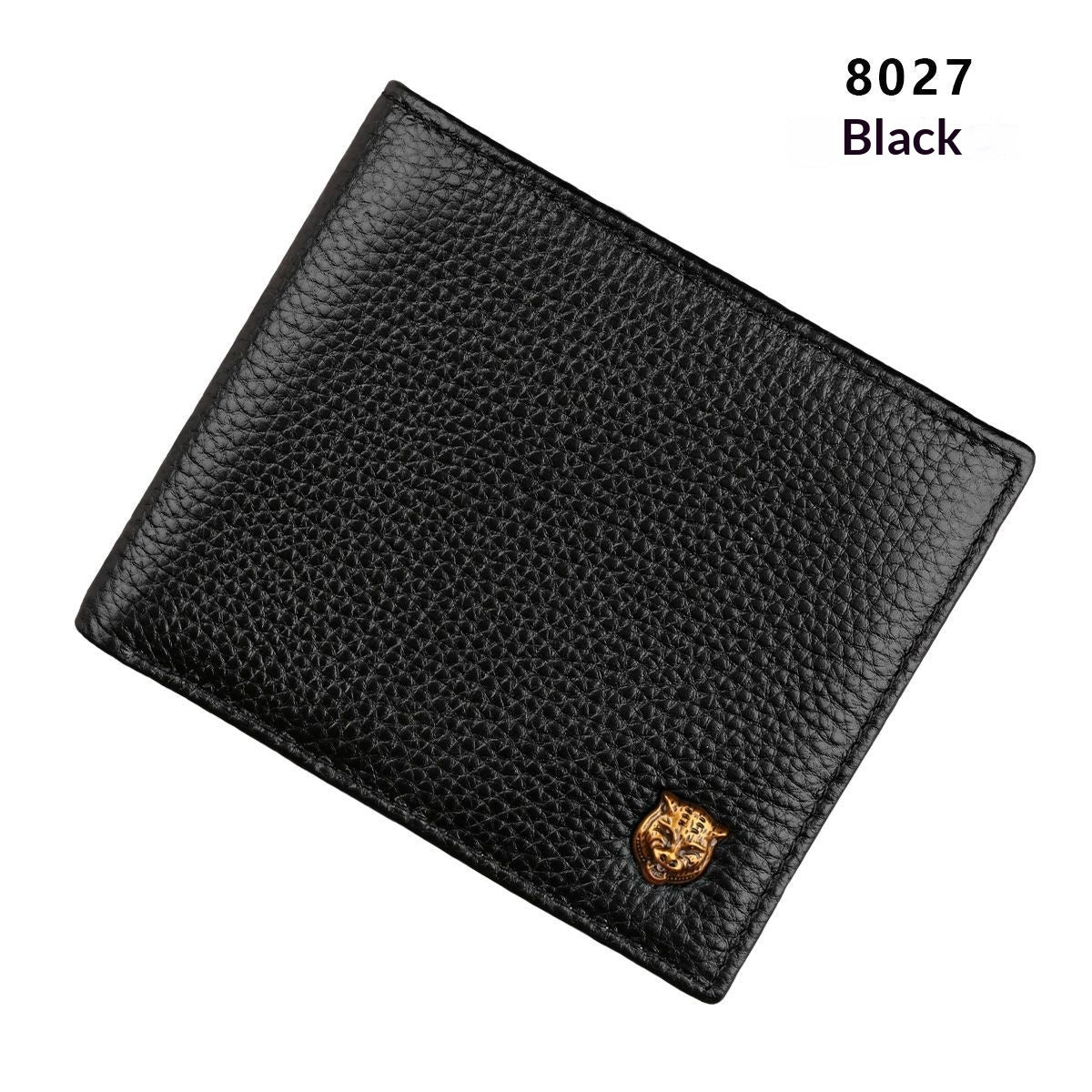 Men's Anti-Scanning RFID High-Capacity Credit Card Holder Made From First-Layer Cowhide Leather