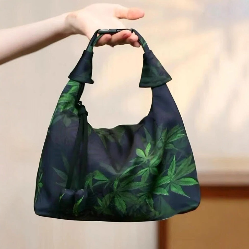 Silk Underarm Bag Chinese-style Minimalist And Versatile