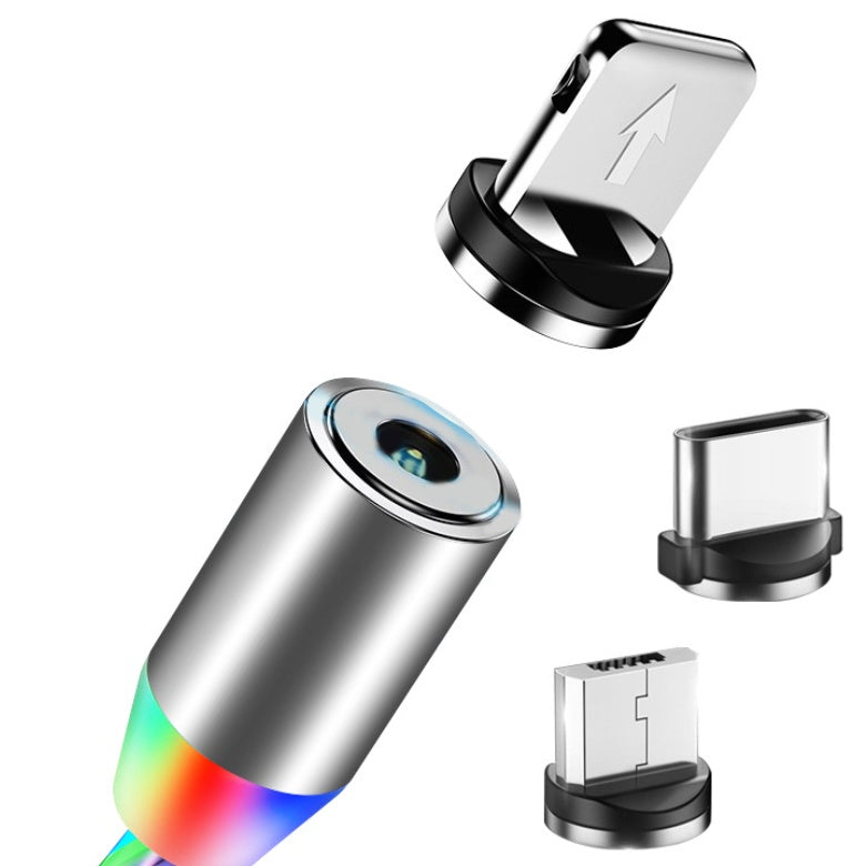 Cavo magnetico Cavo di ricarica magnetico LED Cavo USB e USB Type-C USB C