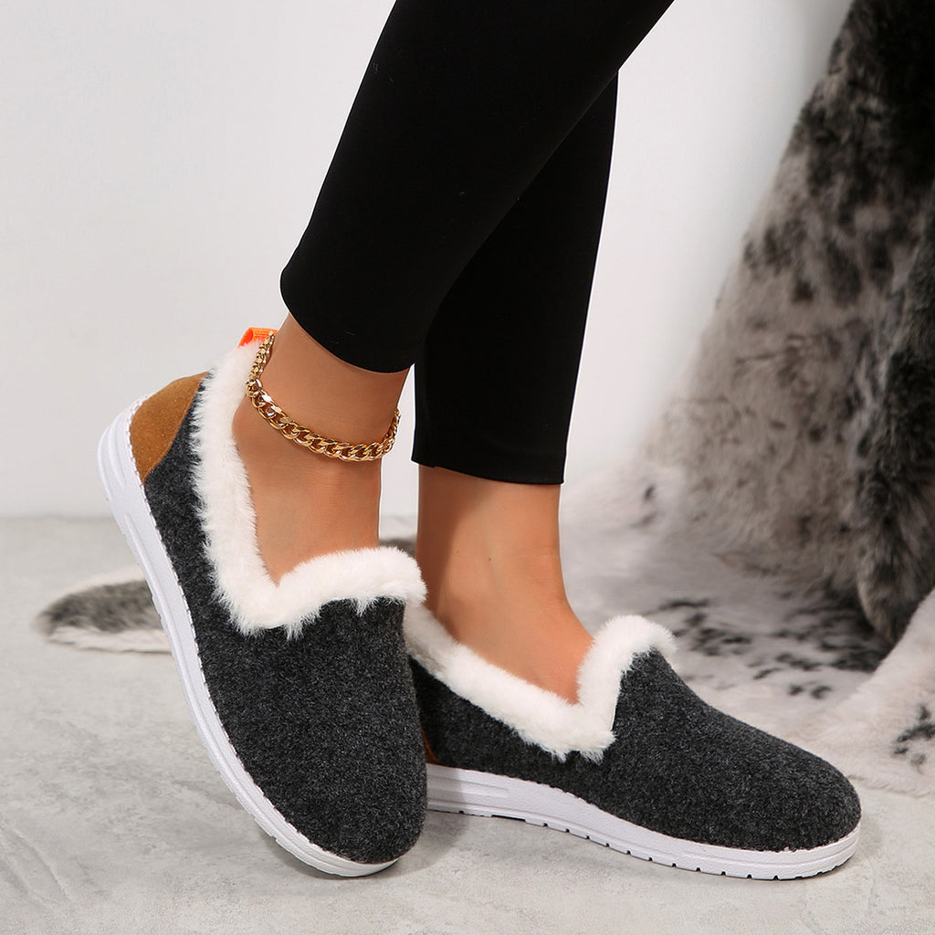 Women's Korean Version Thick Soled Short Tube Thick Cotton Shoes