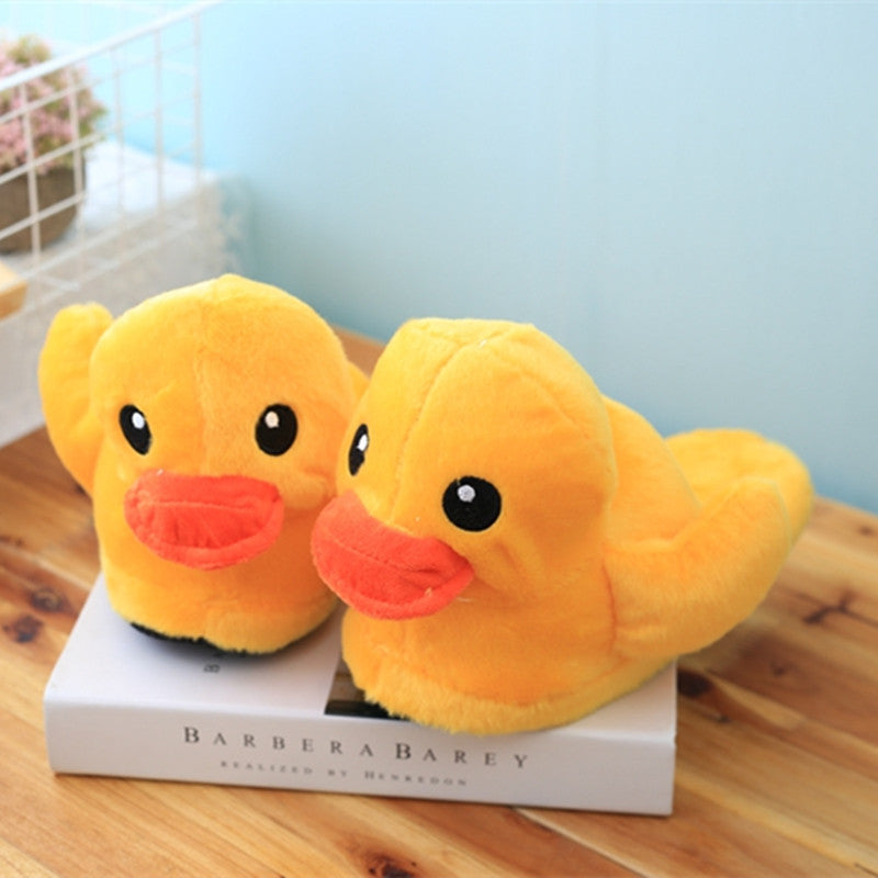 Cute Rubber Duck Plush Home Slippers And Shoes
