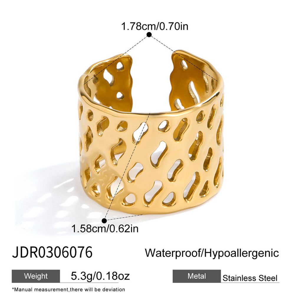 Women's Creative All-Match Geometric Line Titanium Steel Ring