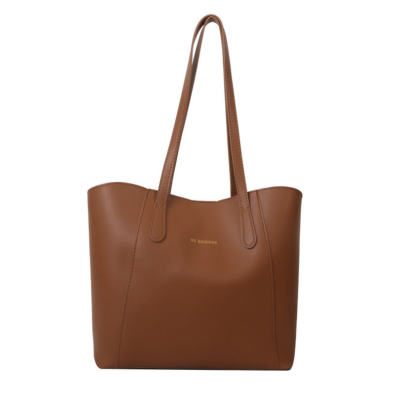 New Seasonal Korean-style Minimalist Fashionable Solid-color Shoulder Bag