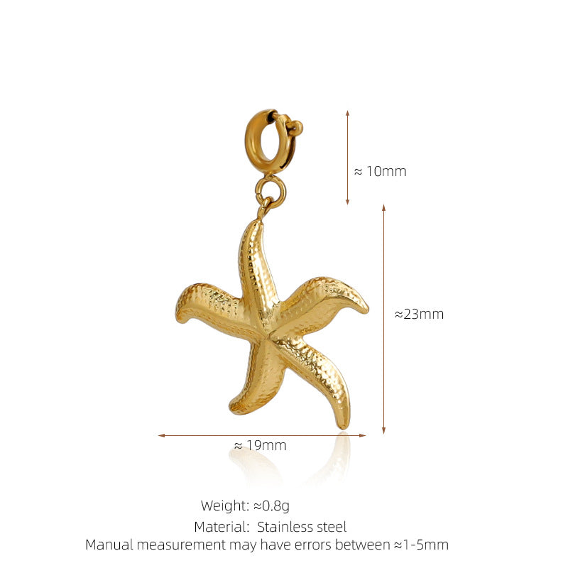 Stainless Steel Marine Life Starfish Shells Conch And Hearts