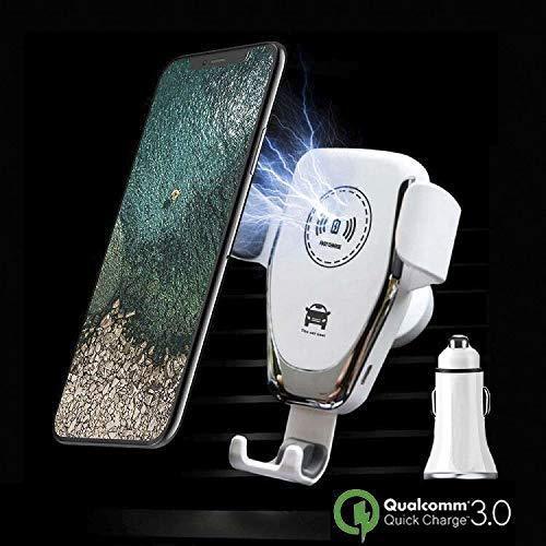 Compatibile con Apple, caricabatterie wireless Qi per auto per 11 Pro Xs Max X 18w ricarica rapida