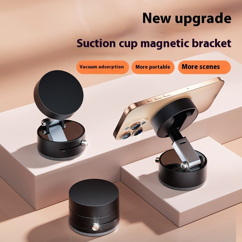 Supporto magnetico pieghevole per auto con ventosa, pieghevole, con navigazione a mani libere per smartphone