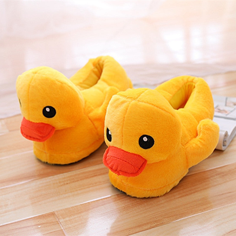 Cute Rubber Duck Plush Home Slippers And Shoes