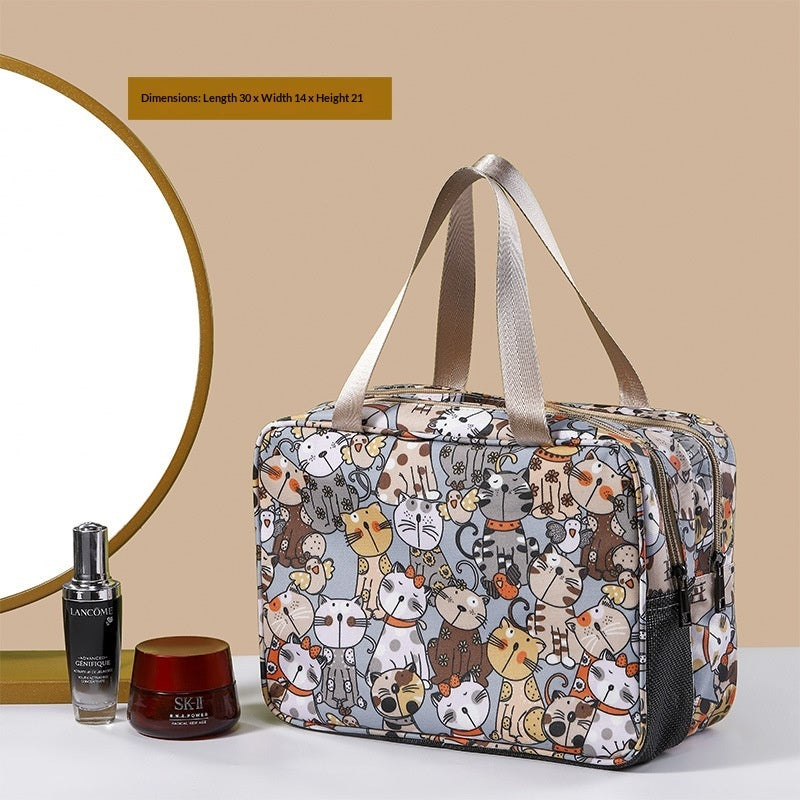 Cosmetic Storage Makeup Bag Large Capacity Double-layered