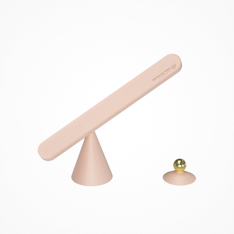 Lampada da tavolo per lettura Lampada da scrivania geometrica creativa Lampada da parete senza fili Lampada da notte piccola con ventosa magnetica multifunzionale