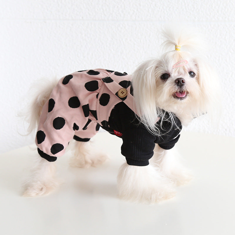 Petstyle Lapel Shoulder Strap Couple Clothes  Pet Clothes Dog Clothes