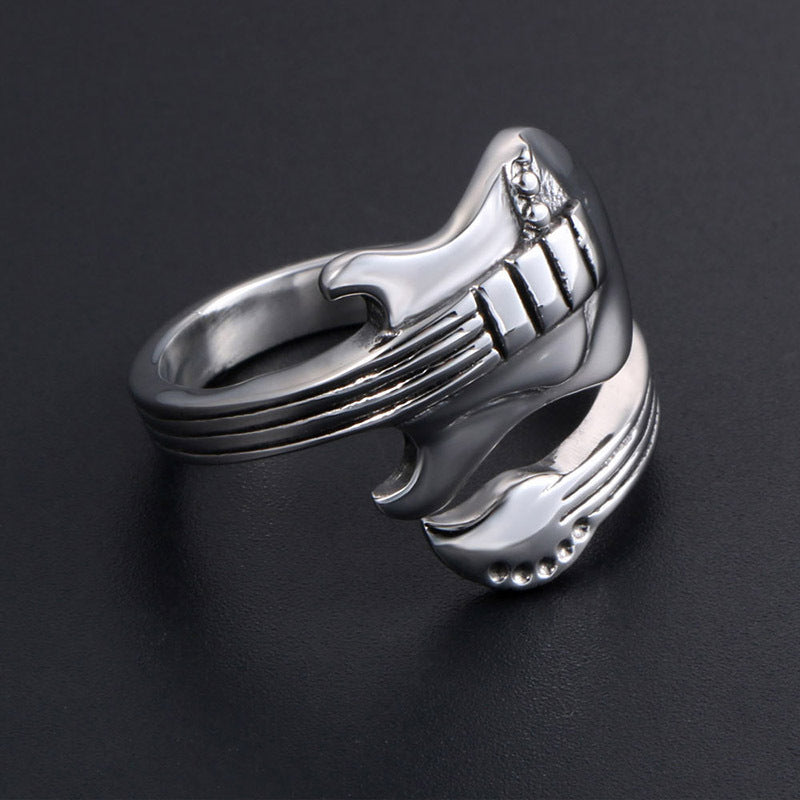 Rock Music Guitar Ring Vintage Style