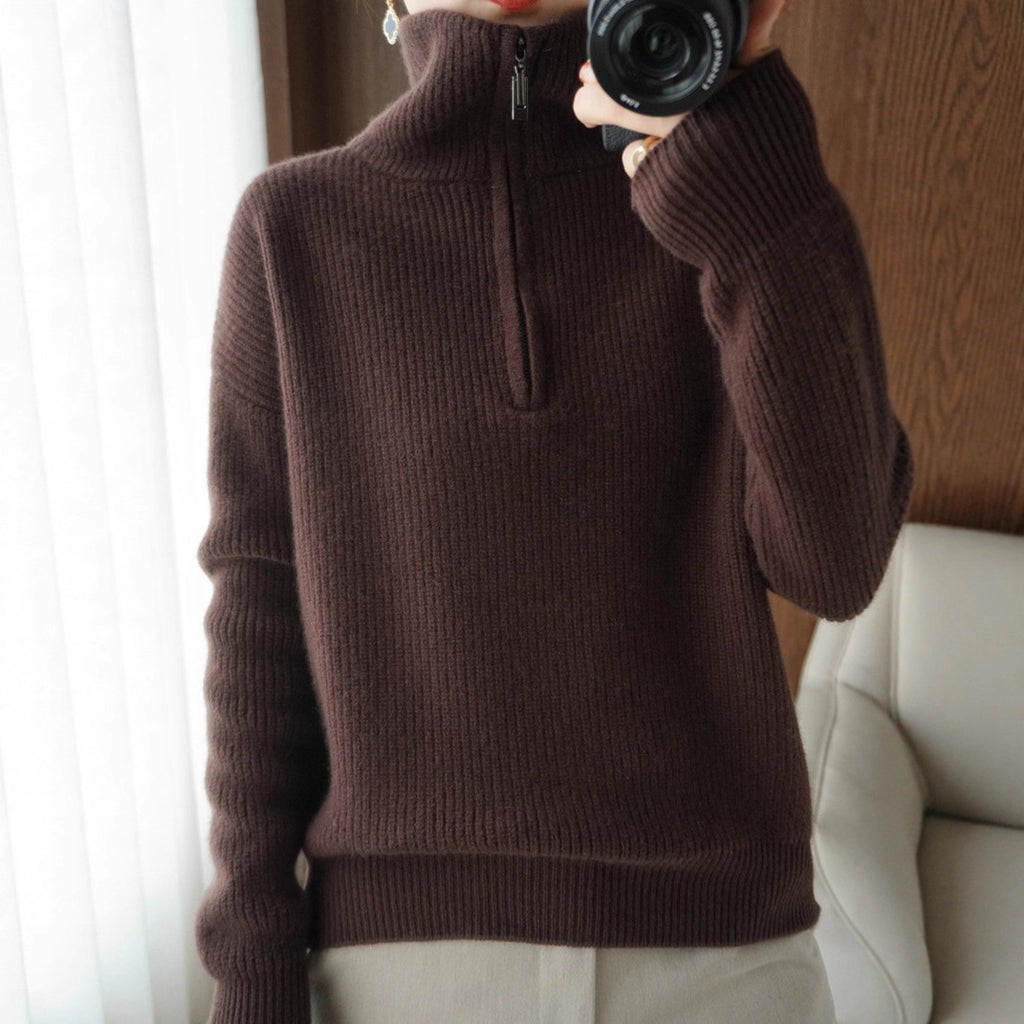 Women's Thickened Pullover Knitted Sweater Top