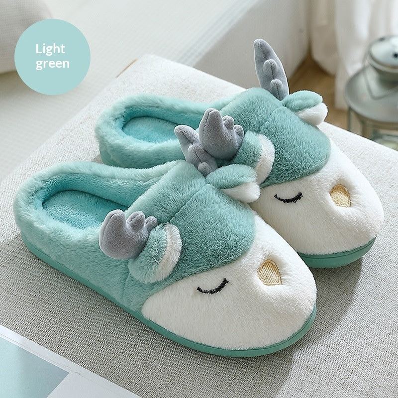 Women's Cotton Slippers For Winter, Home And Indoor Use, Non-slip