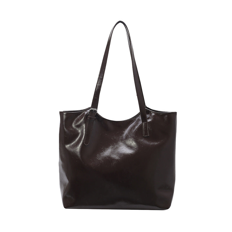 Japanese-style Minimalist Tote Bag For Women