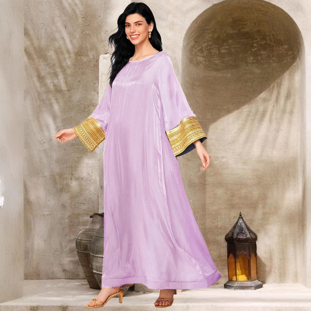 Golden Luxury Middle Eastern Arabic Dress