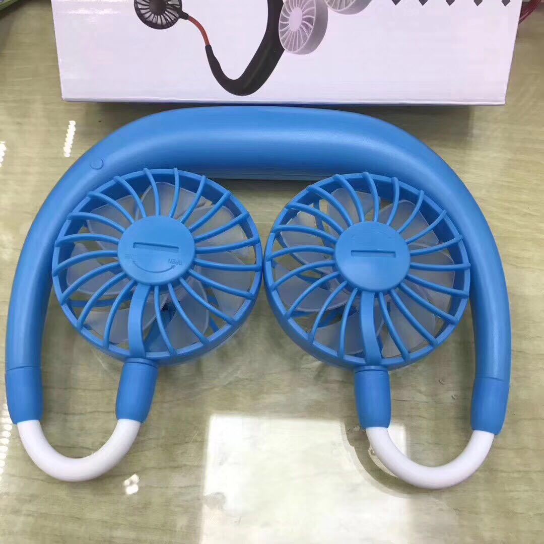 Ventilatore portatile da tavolo per studenti, ventilatore da collo appeso, ventilatore da tavolo portatile da ricarica