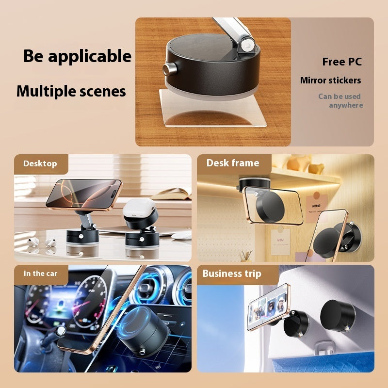 Supporto magnetico pieghevole per auto con ventosa, pieghevole, con navigazione a mani libere per smartphone