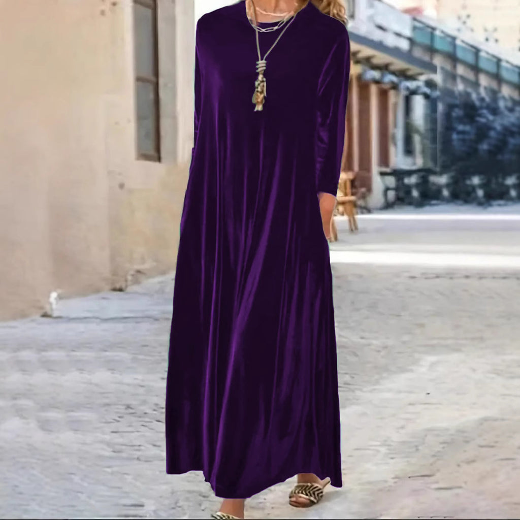 New Thick And Elegant Velvet Women's Dress