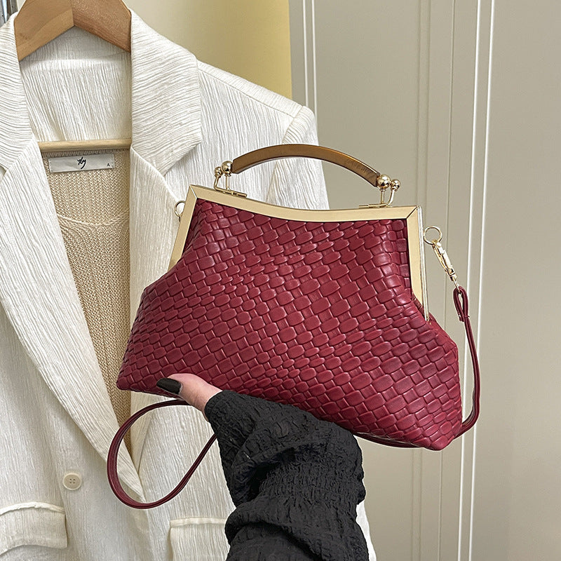 Large-capacity Vintage Tote Bag With Flap Closure