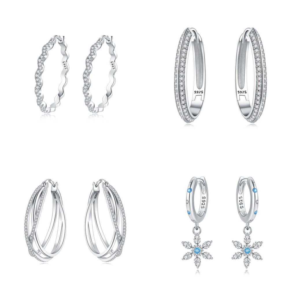 New Original Design High-End Silver-Plated Earrings For Women