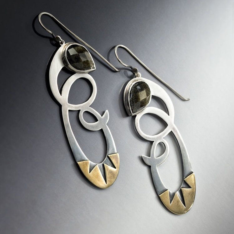 Irregular Hollow-Out Spiral Statement Earrings