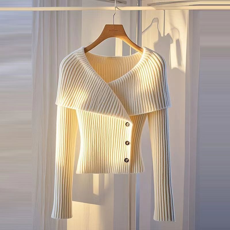 Nuovo maglione da donna in maglia di alta qualità ed elegante