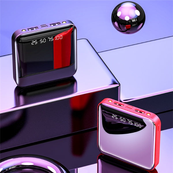 Mini Power Bank da 20000 mAh con display digitale a specchio portatile