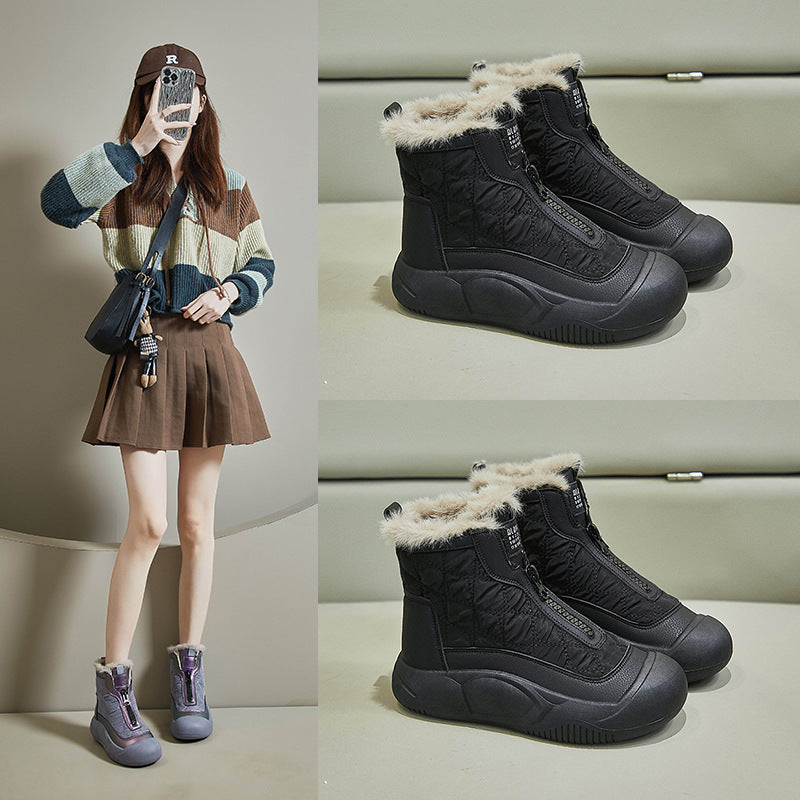 Women's Warm Casual Fleece-lined High-top Snow Boots