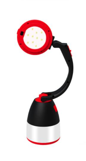 Lampada da tavolo multifunzionale 3 in 1 Lampada da tenda a LED tre in uno Luce notturna per auto Torcia di emergenza pieghevole