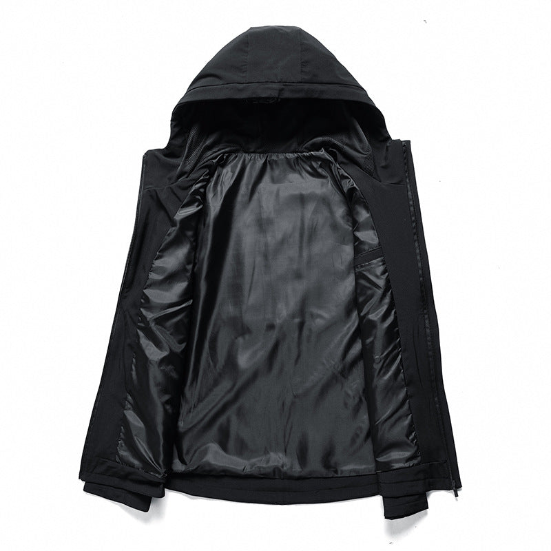 Giacca sportiva da uomo con cappuccio, stile invernale nuovo