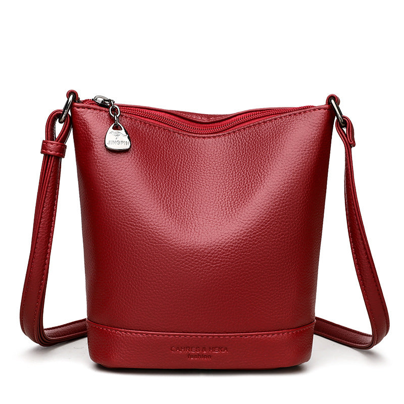 High-end Versatile Casual Leather Crossbody Spacious And Stylish Mom Bag