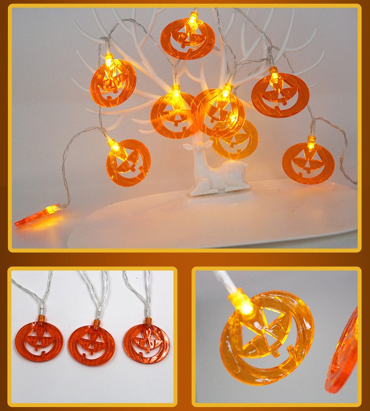 Decorazione di Halloween con lanterna a LED a forma di zucca