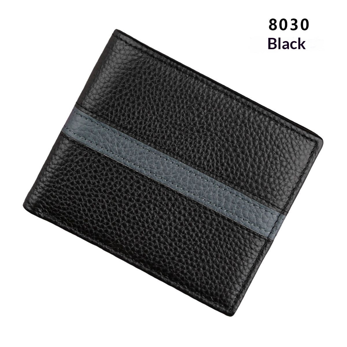 Men's Anti-Scanning RFID High-Capacity Credit Card Holder Made From First-Layer Cowhide Leather