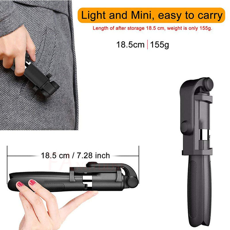 Compatibile con Apple, treppiede selfie stick mobile universale live triangolo staffa One Bluetooth Selfie Artifact