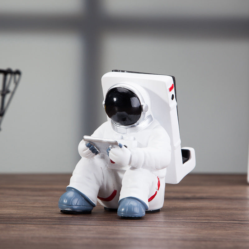 Supporto per cellulare da astronauta semplice, supporto da scrivania per studenti, simpatico supporto per cellulare con astronauta, regalo creativo, piccola decorazione da scrivania