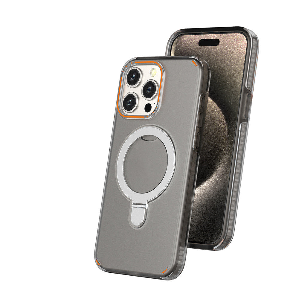 Nuova custodia per telefono con supporto magnetico colorato con supporto per custodia di ricarica wireless trasparente magnetica Magesafe per telefono