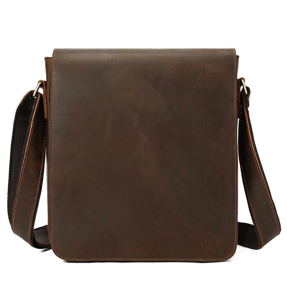 Men's Premium Leather Crossbody Bag, Sophisticated And Casual Single-shoulder Design