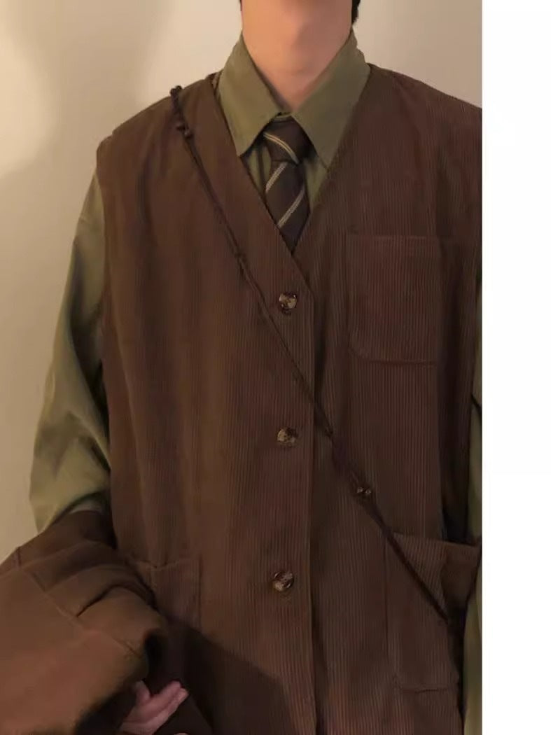 Men's Retro Multi-Pocket Work Vest